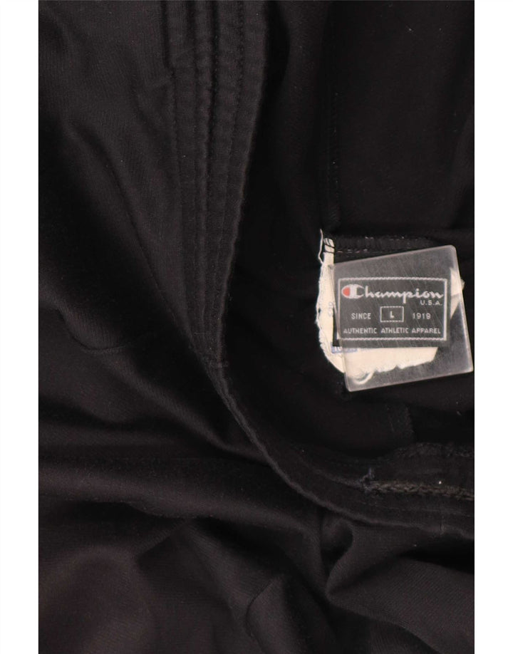 Champion Pantalón De Chándal Para Hombre Grande Poliéster Negro