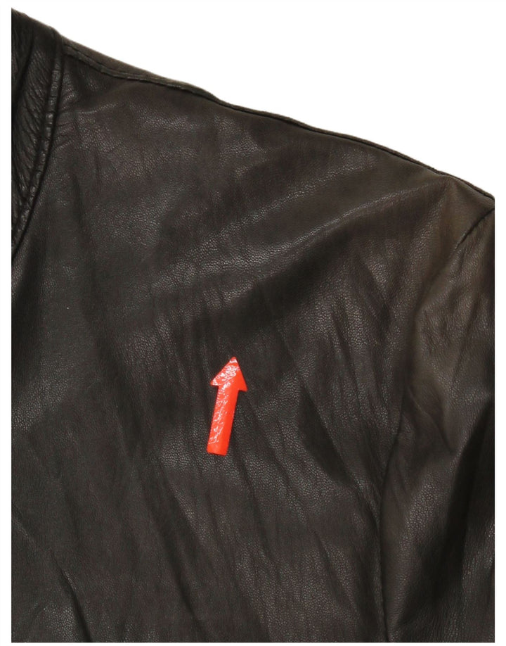 Chaqueta de cuero para hombre IT 48 Cuero negro mediano