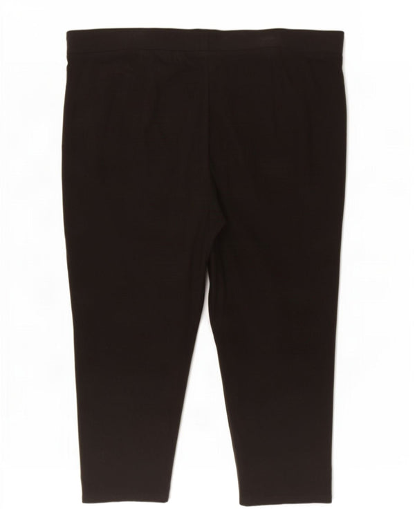 Marks & Spencer Leggings Capri para Mujer UK 34 4XL Viscosa Negra