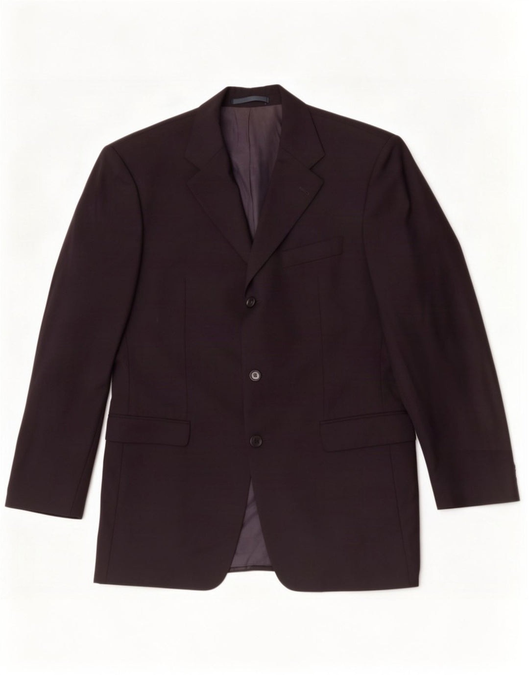 Hugo Boss Chaqueta tipo blazer de 3 botones para hombre IT 50 Large Lana virgen azul marino
