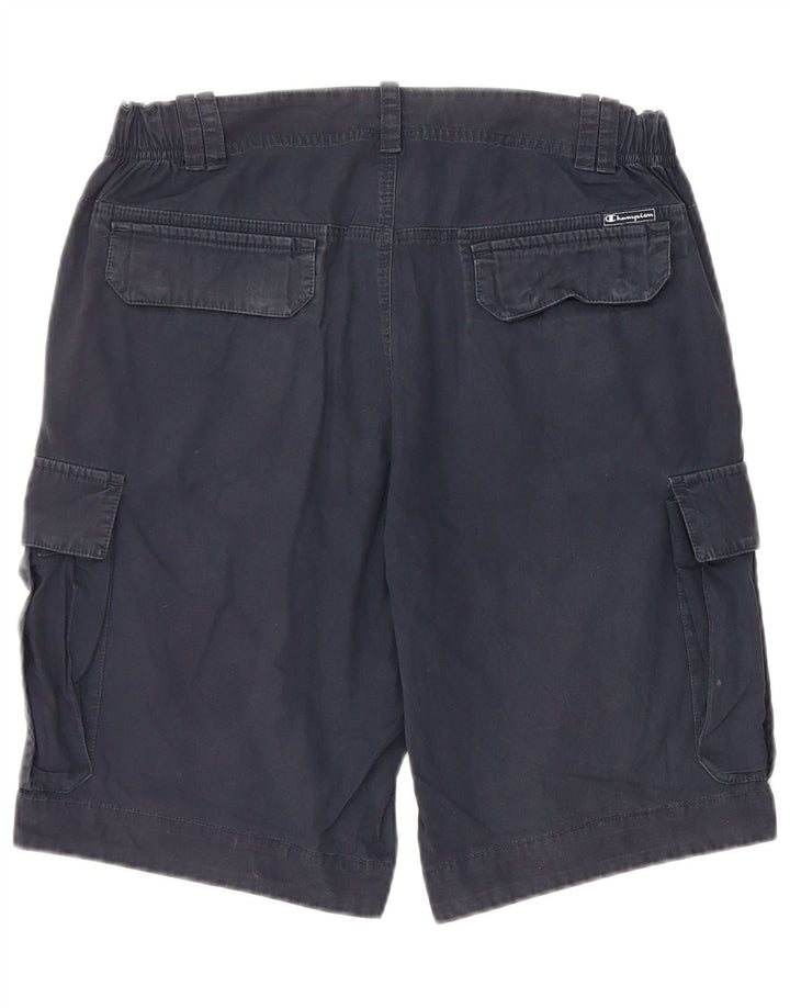 CHAMPION Pantalones cortos cargo de ajuste regular para hombre pequeño W29 algodón azul marino