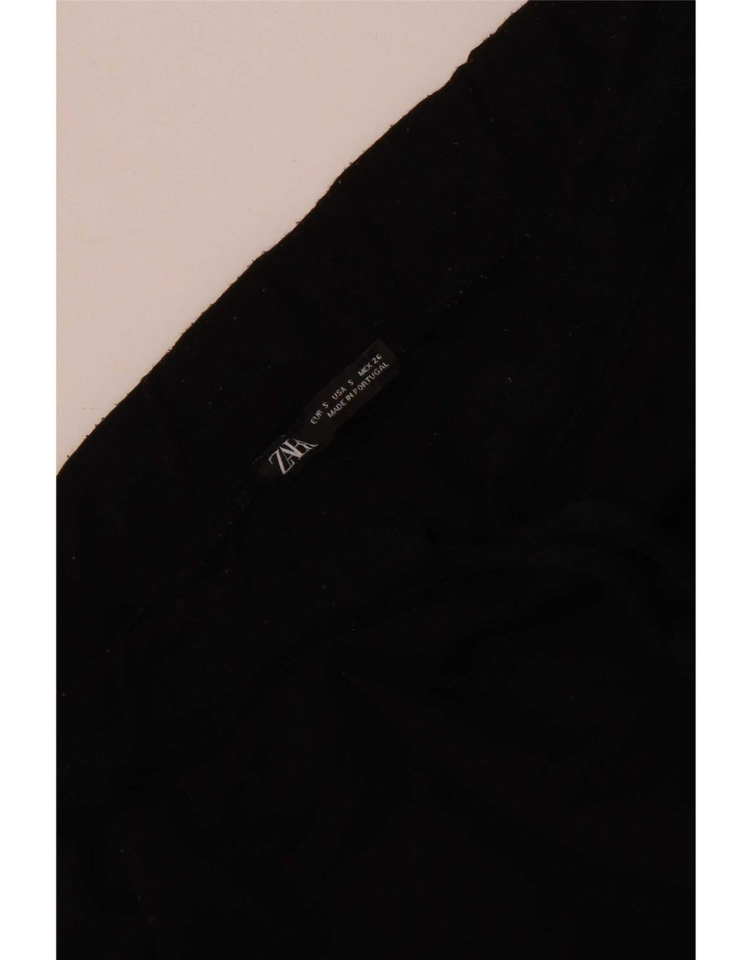 Zara Mujer Pantalones De Chándal UK 8 Small Negro