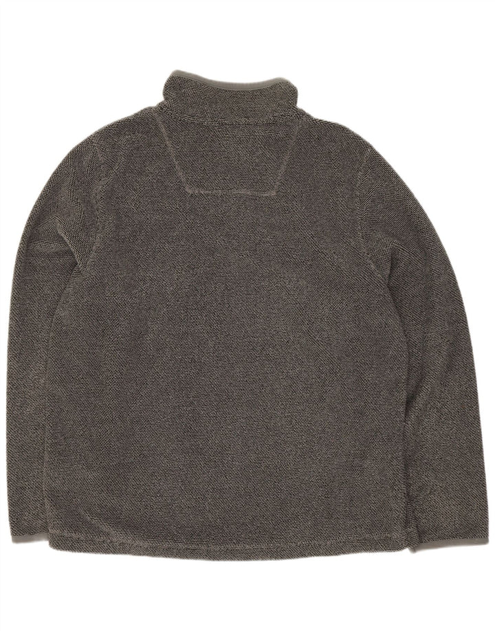Weird Fish Sudadera con Cuello y Cremallera para Hombre Jersey XL Gris Poliéster