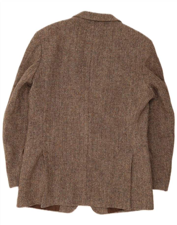 Harris Tweed Chaqueta St. Michael Blazer para hombre Reino Unido 40 Grande Marrón Espiga