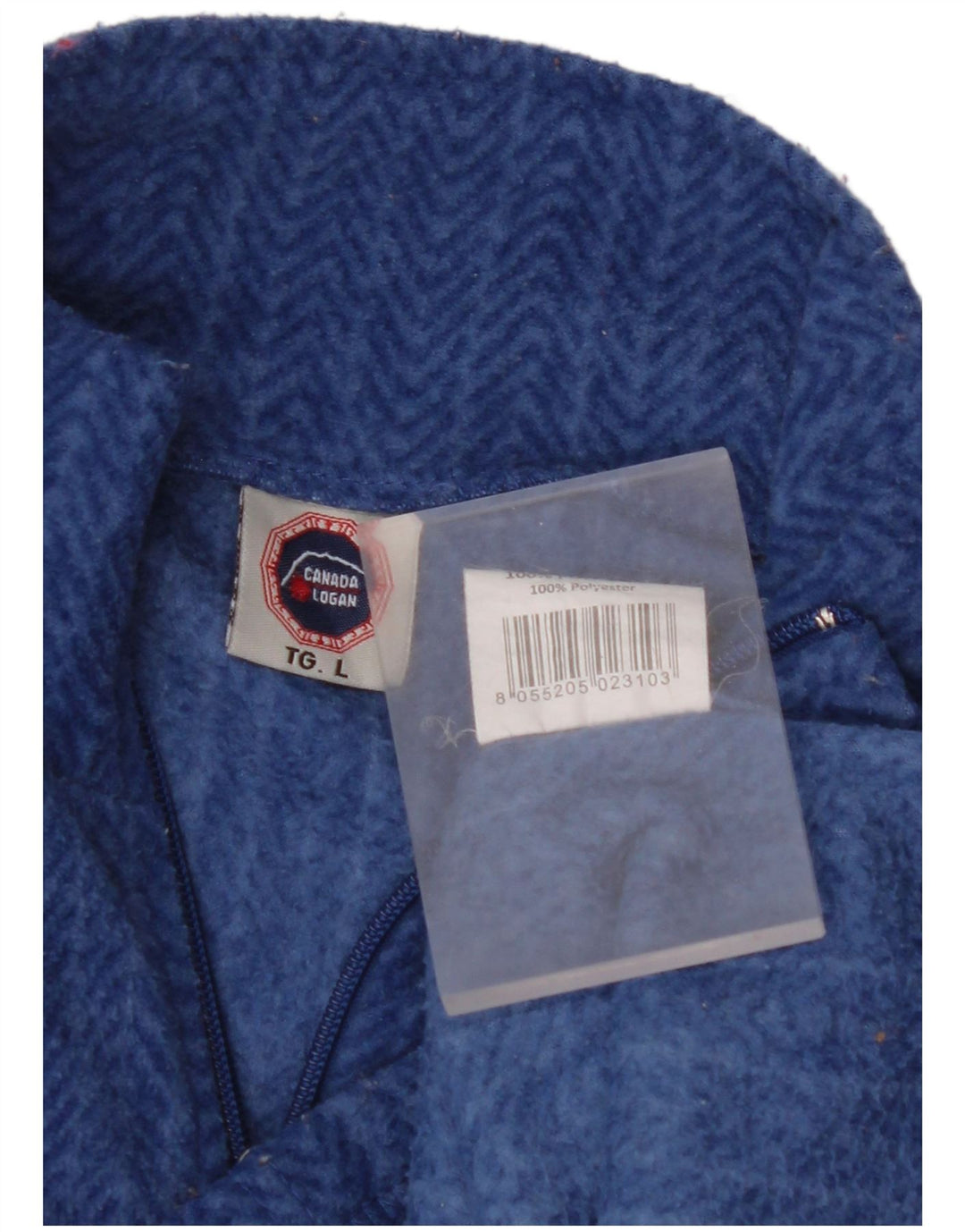 CANADA LOGAN Chaqueta polar para mujer UK 16 Poliéster en espiga azul grande