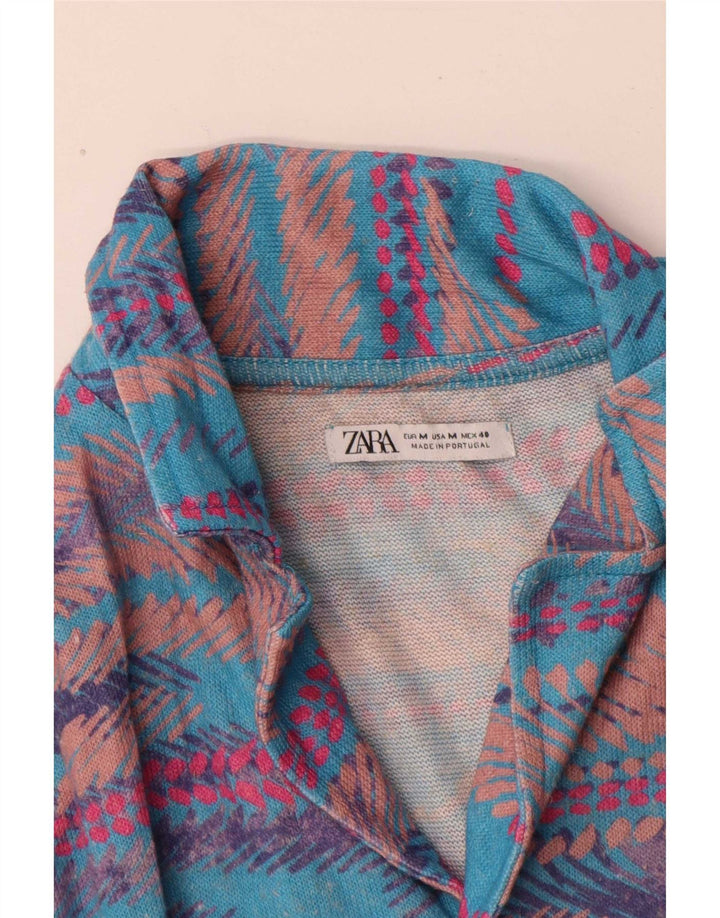 Zara Hombre Camisa Manga Corta Mediana Rayas Multicolor