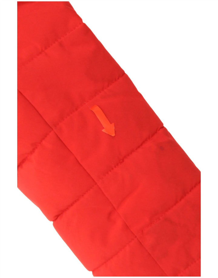 Superdry Chaqueta Acolchada Extragrande Con Capucha Para Mujer UK 10 Small Poliéster Rojo