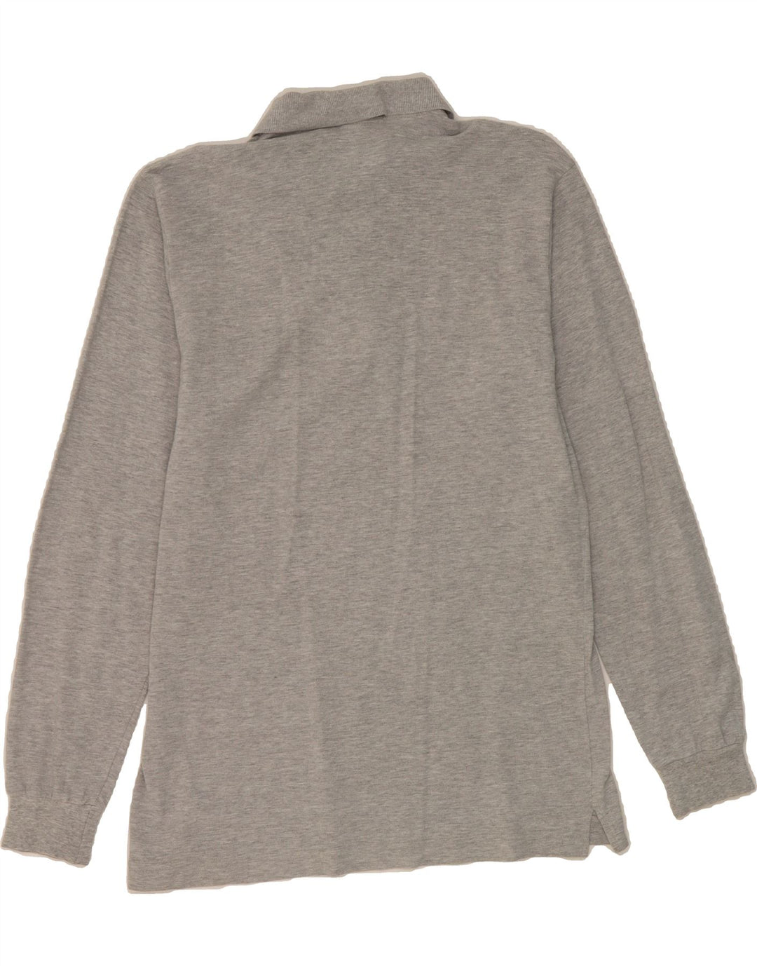 SERGIO TACCHINI Mens Long Sleeve Polo Shirt Medium Grey Cotton Vintage Sergio Tacchini and Second-Hand Sergio Tacchini from Messina Hembry 