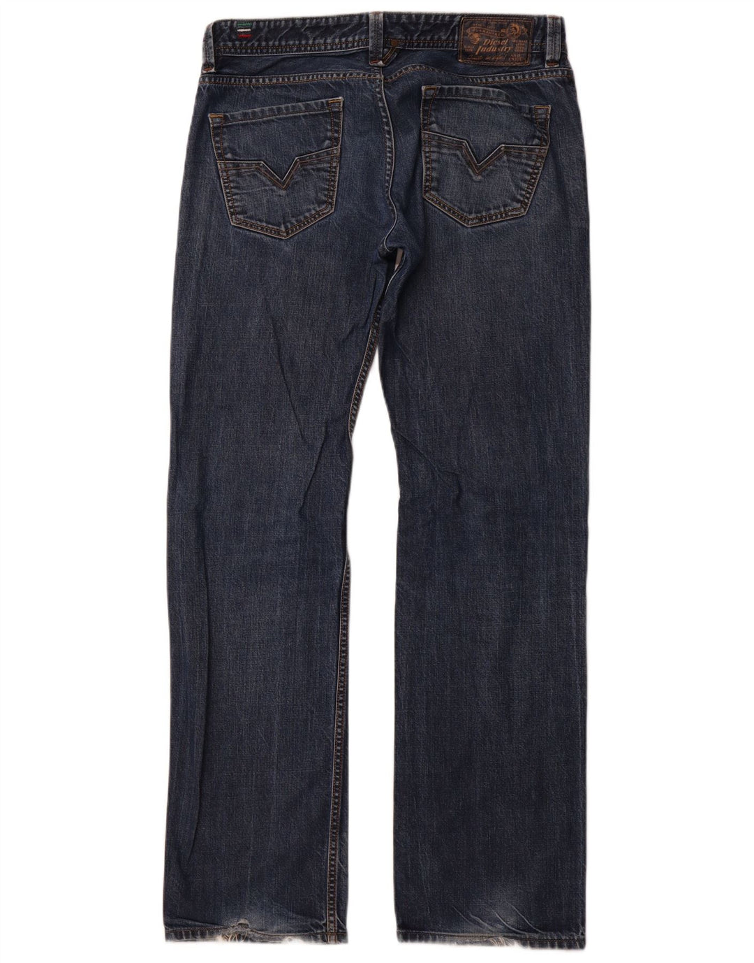 DIESEL Vaqueros rectos de corte regular Larkee para hombre W32 L34 Algodón azul