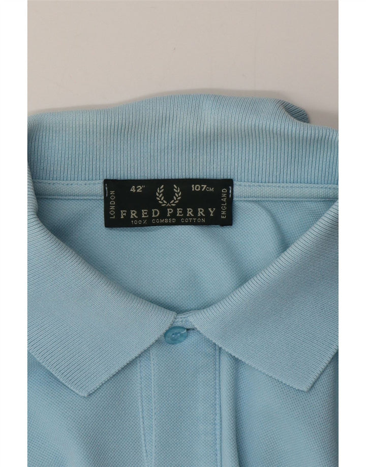 Polo Fred Perry Hombre Algodón Azul Medio