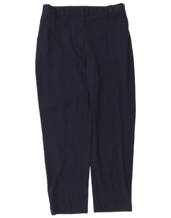 Marks & Spencer Pantalones informales de ajuste relajado para mujer UK 18 XL W38 L30 Navy Bl