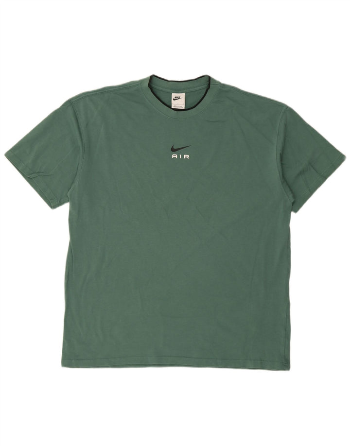 Camiseta Nike Hombre Top Grande Verde Algodón