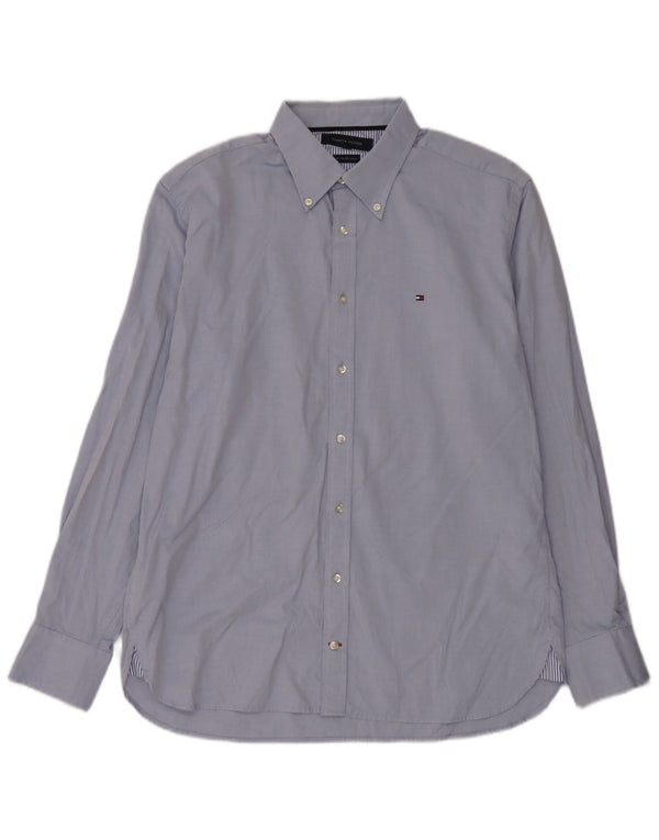 Camisa Tommy Hilfiger Hombre Grande Azul Algodón