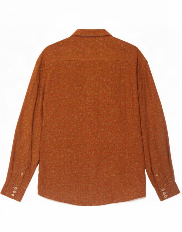 Camisa Tipo' S Hombre XL Marrón Floral