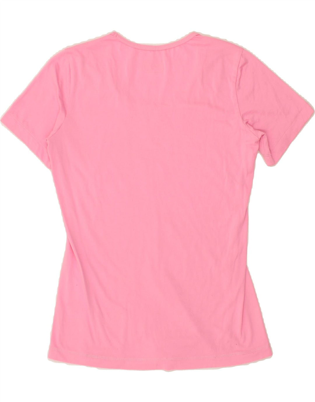 CHAMPION Womens Graphic T-Shirt Top UK 14 Large Pink Polyester Vintage Champion and Second-Hand Champion from Messina Hembry 