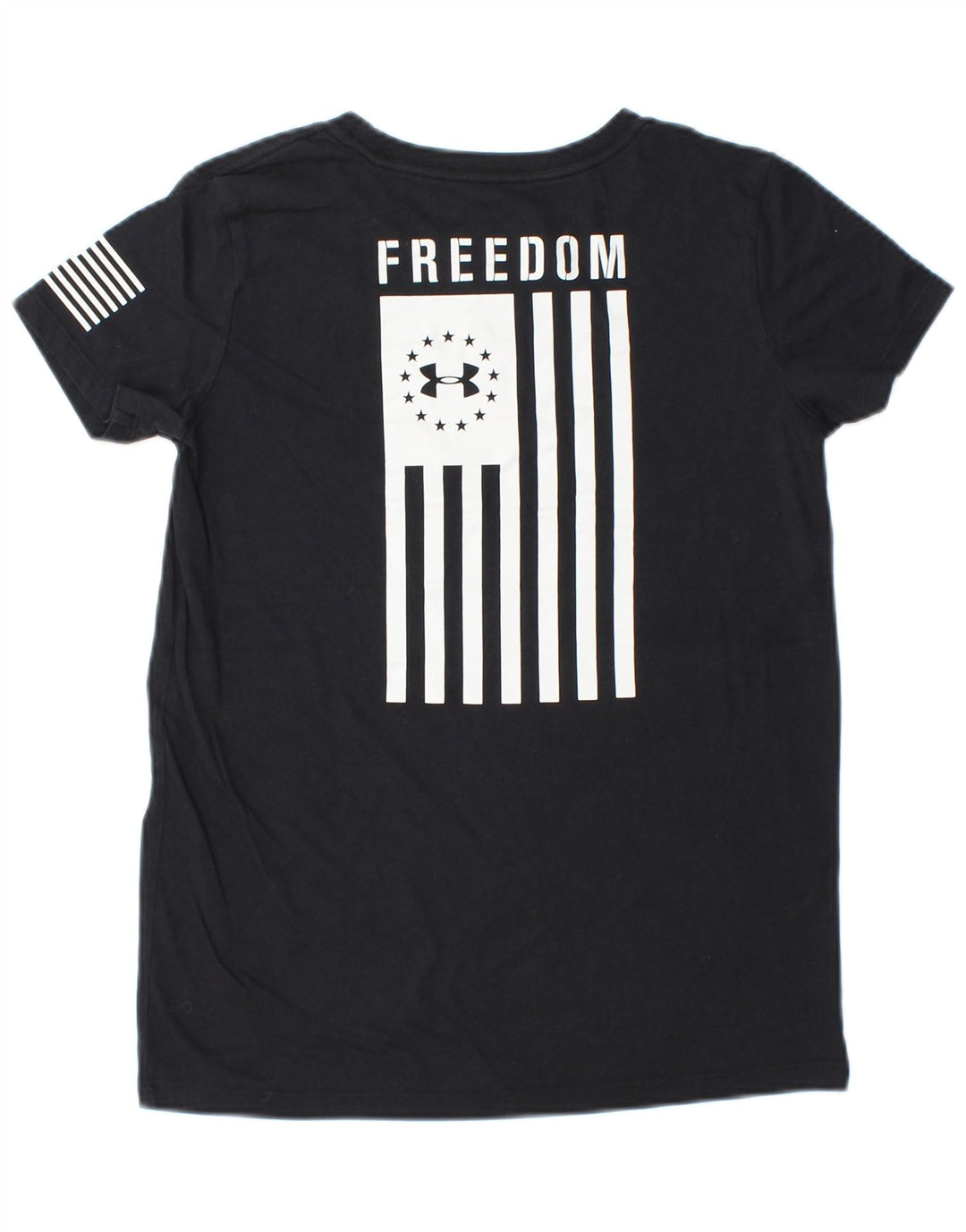 UNDER ARMOUR Camiseta gráfica para mujer Top UK 6 XS Negro Rayas