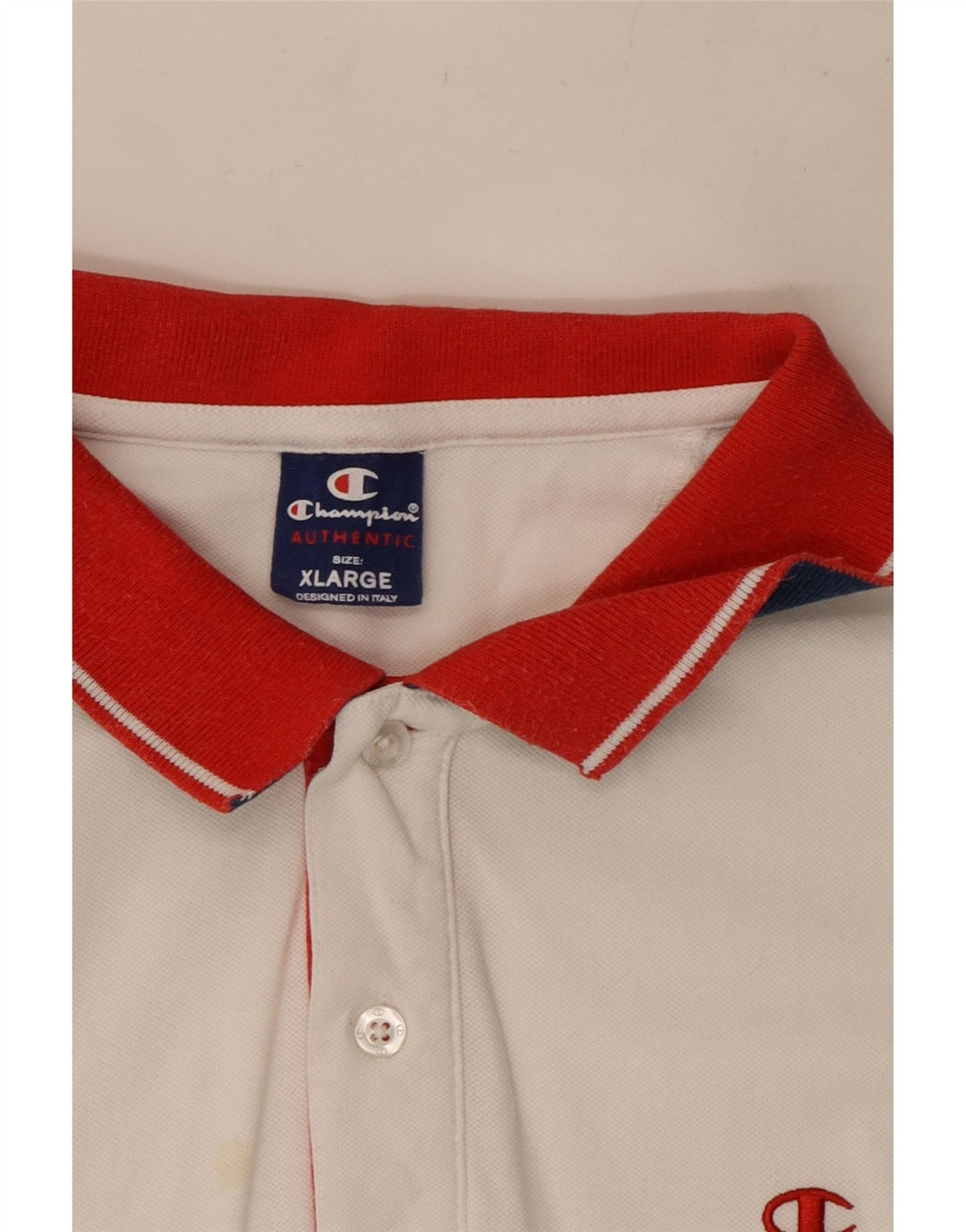 Champion Polo De Rugby Para Hombre XL Blanco