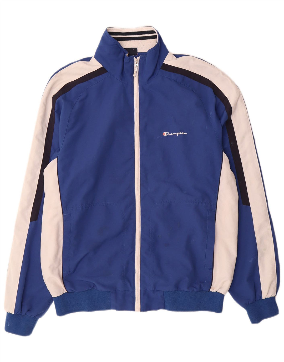 Champion Chaqueta de chándal para hombre XL Azul Colorblock Poliéster