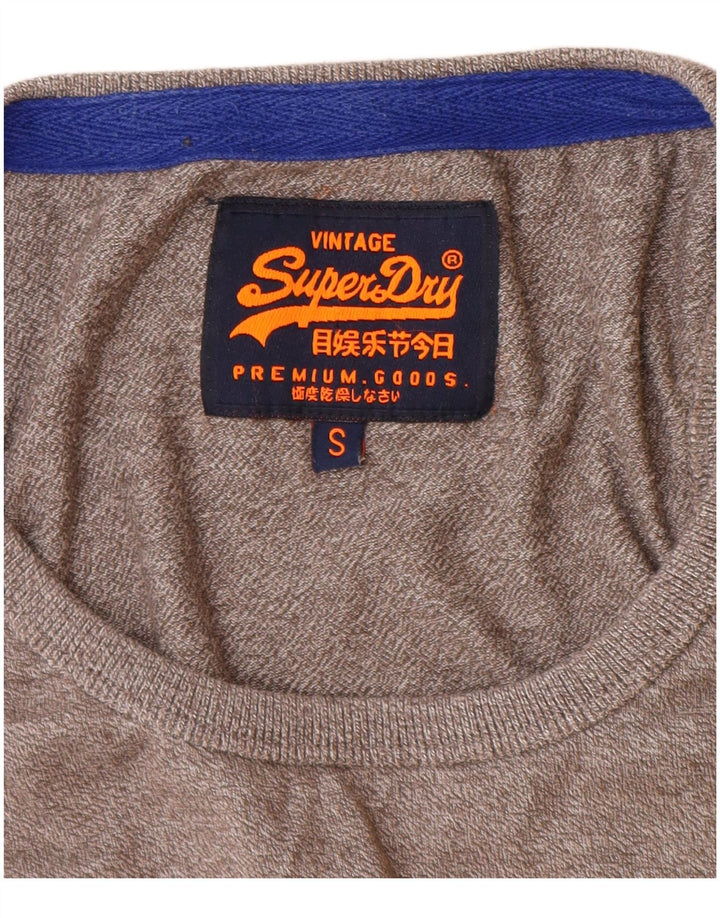 Superdry Hombre Camiseta Sin Mangas Con Estampado De Algodón Con Motivos Grises Pequeños