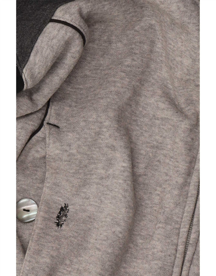 Champion Sudadera con capucha y cremallera para hombre, color gris pequeño, color block