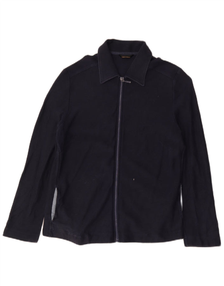 Marks & Spencer Chaqueta Bomber para Mujer UK 46 Grande Algodón Azul Marino