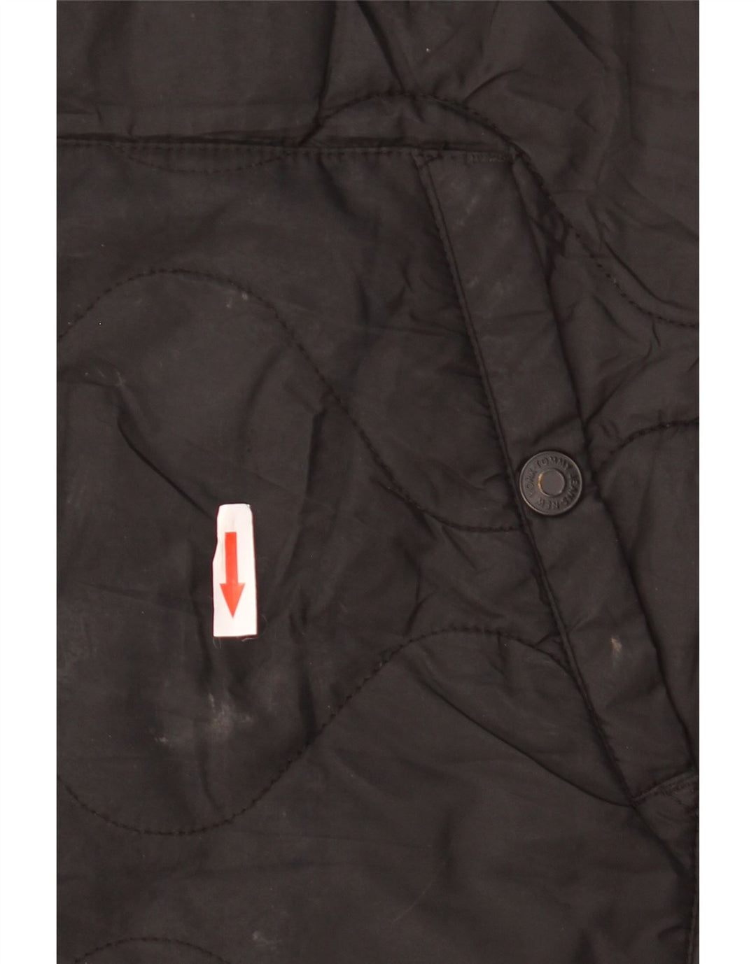 Tommy Hilfiger Abrigo acolchado extragrande para mujer UK 10 Small Poliéster negro