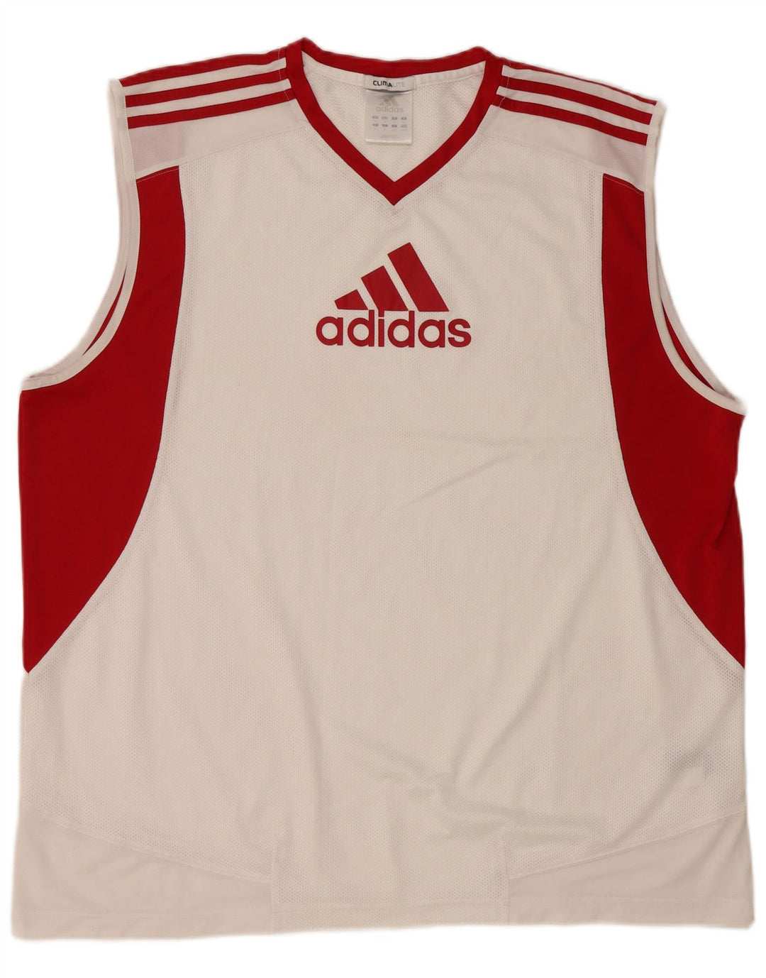 ADIDAS Hombre Climalite Graphic Vest Top XL Blanco Colorblock Poliéster