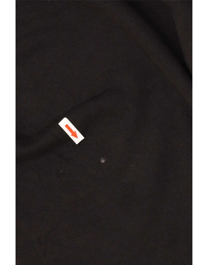 Ellesse Hombre Sudadera Gráfica Jersey Pequeño Algodón Negro