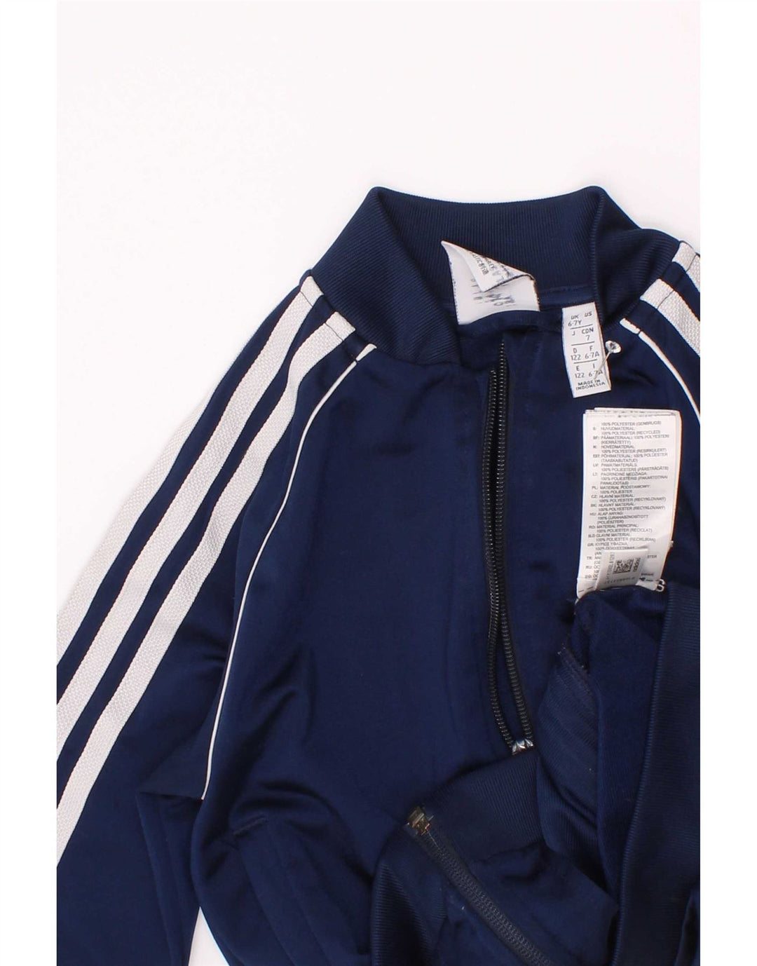 Adidas Chaqueta Chándal Niño 6-7 Años Azul Marino Poliéster