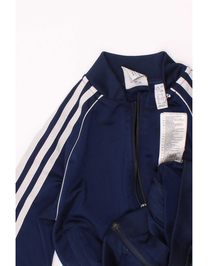 Adidas Chaqueta Chándal Niño 6-7 Años Azul Marino Poliéster