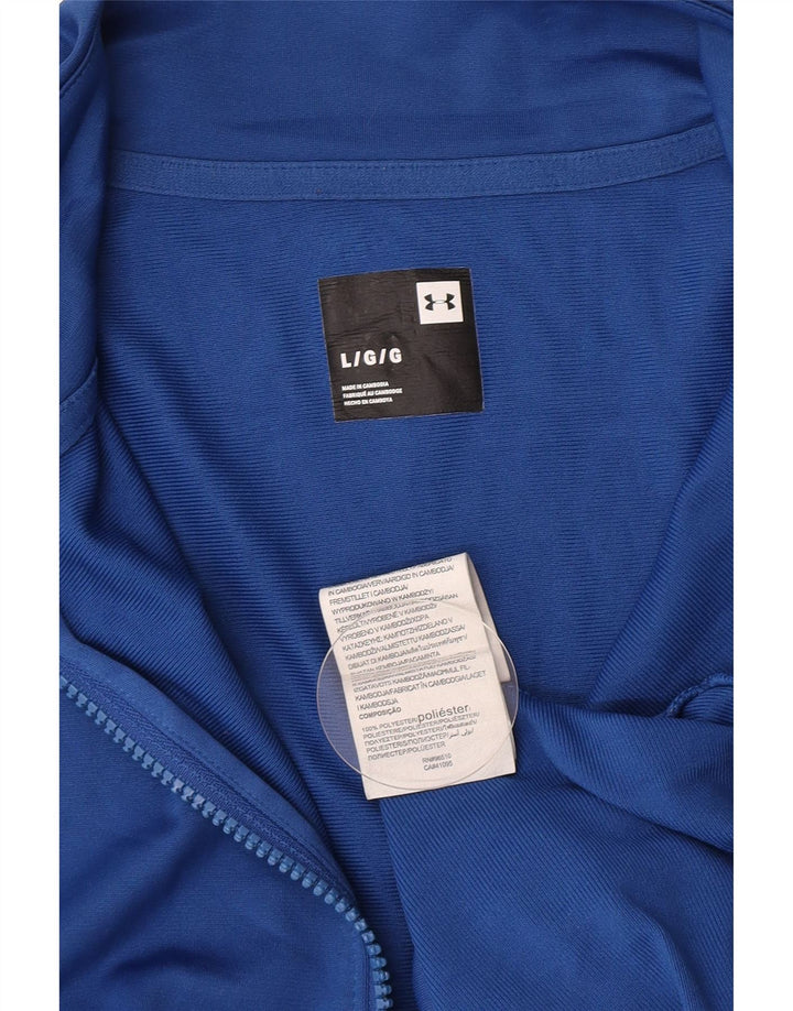 Under Armour Hombre Chándal Top Chaqueta Grande Azul Colorblock Poliéster