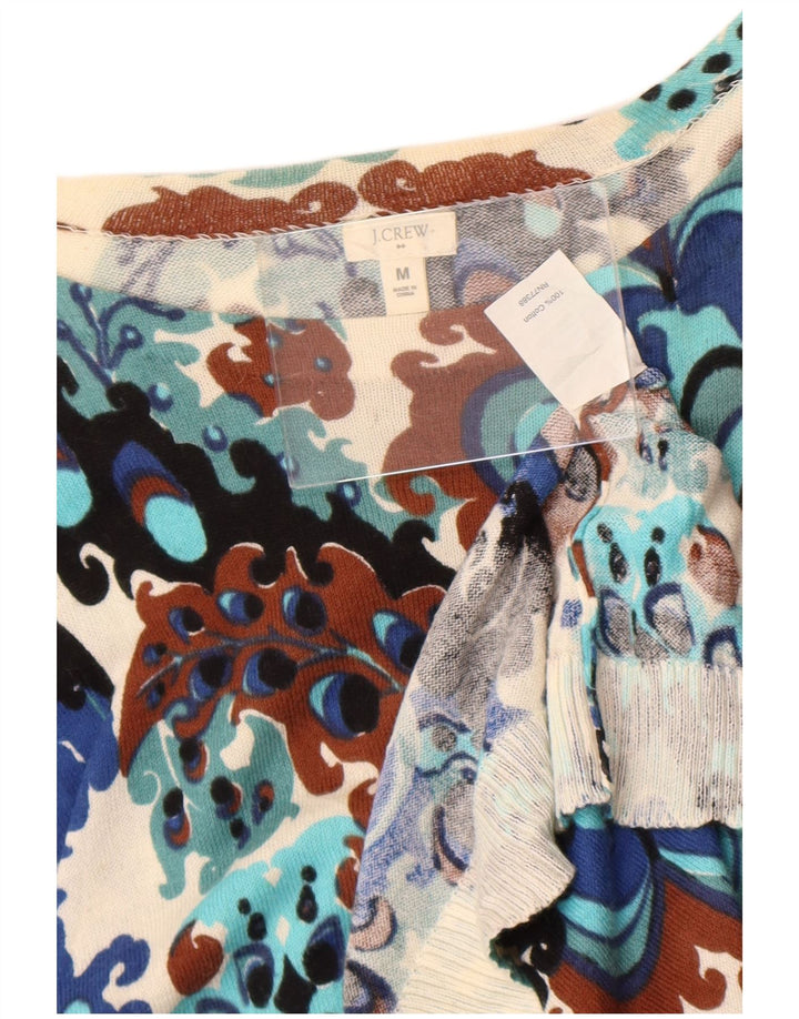 J. Crew Suéter tipo jersey con cuello barco para mujer UK 12 Medium Multicolor Paisley