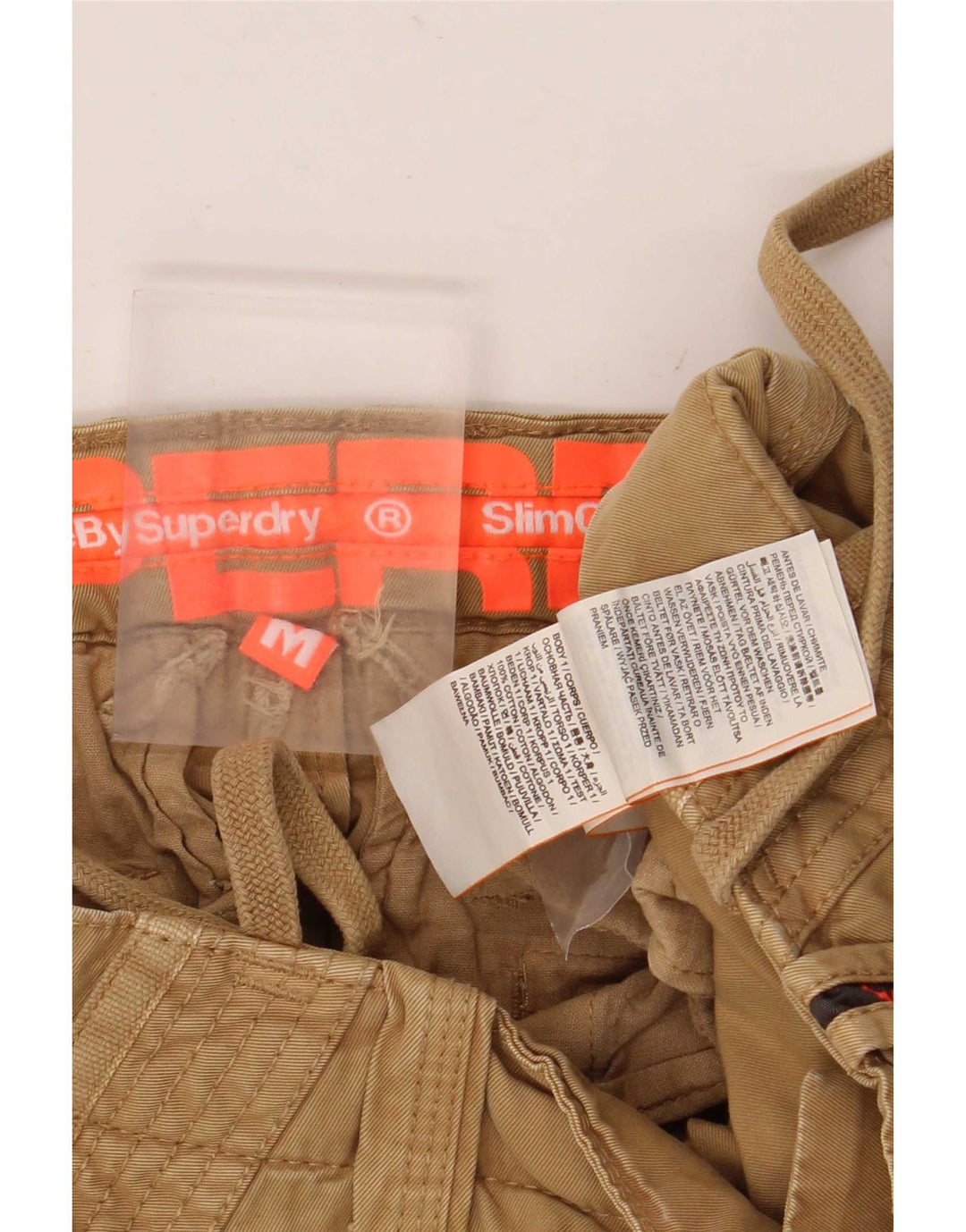 Superdry Shorts Cargo Para Hombre Medium W36 Algodón Beige