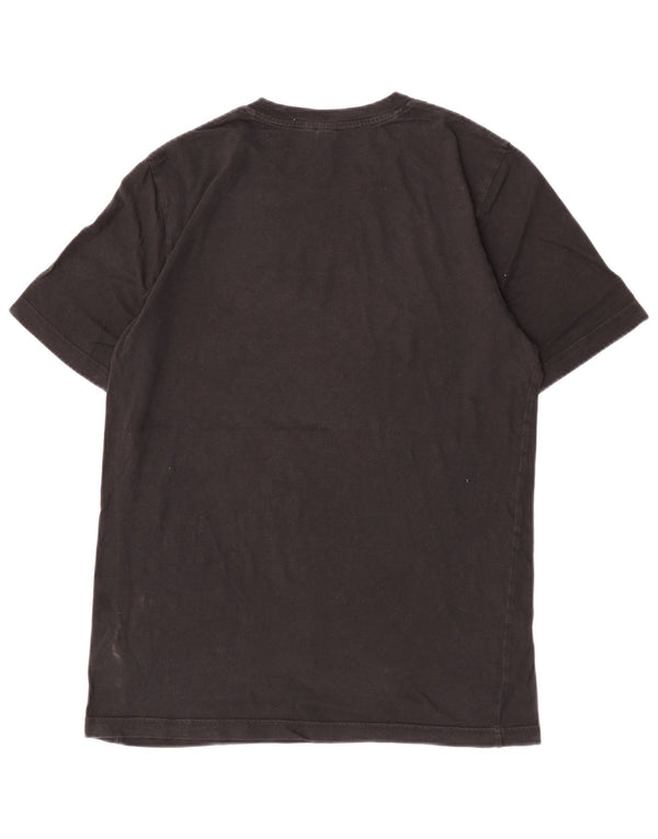 Adidas Hombre Manga Corta Regular Camiseta Top Pequeño Negro Algodón Deportes