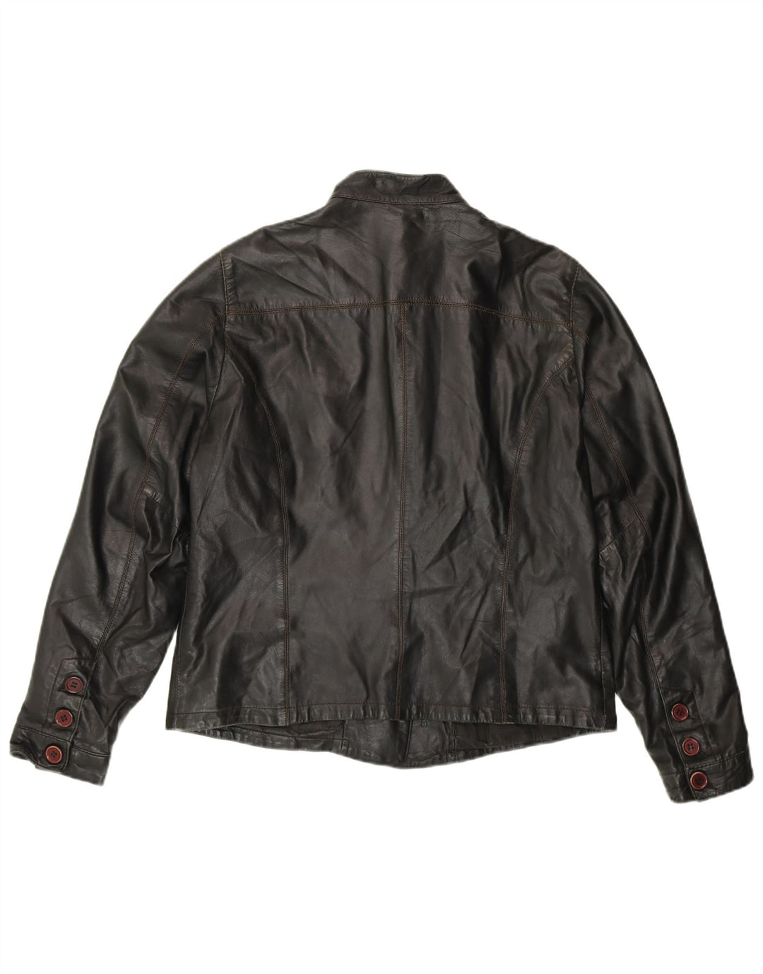 Chaqueta de cuero para mujer OVS IT 46 Large Cuero negro