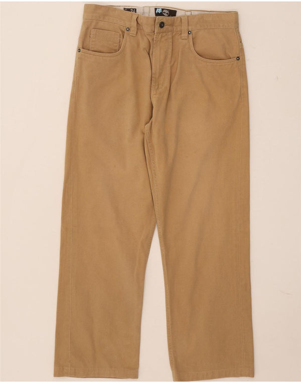 Timberland Pantalones casuales rectos para hombre W34 L26 Beige