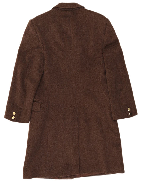 Abrigo vintage para mujer IT 52 2XL lana marrón