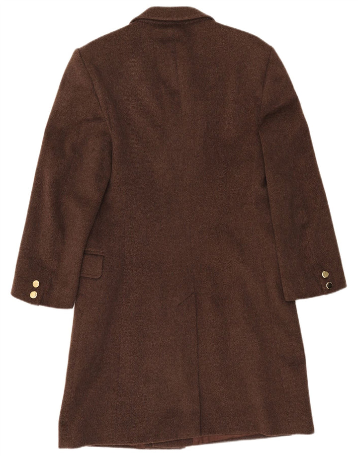 Abrigo vintage para mujer IT 52 2XL lana marrón