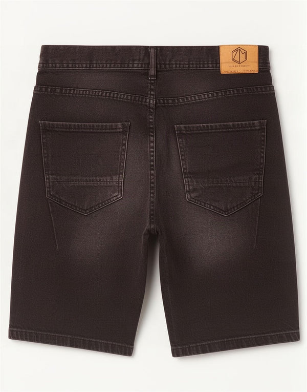Zara Pantalones cortos de mezclilla para hombre EU 38 Small W30 Algodón negro