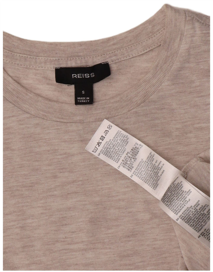 Camiseta Reiss Hombre Top Small Gris Algodón