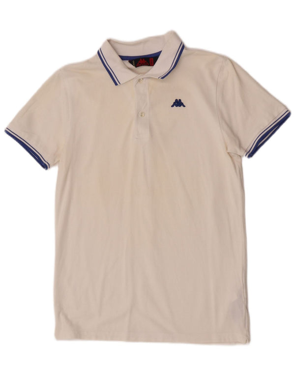 Polo Kappa Hombre Algodón Blanco Mediano