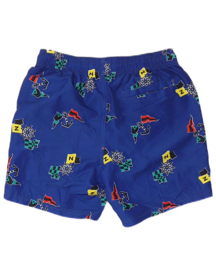 Nautica Bañador con gráfico para hombre, tamaño pequeño, poliéster azul