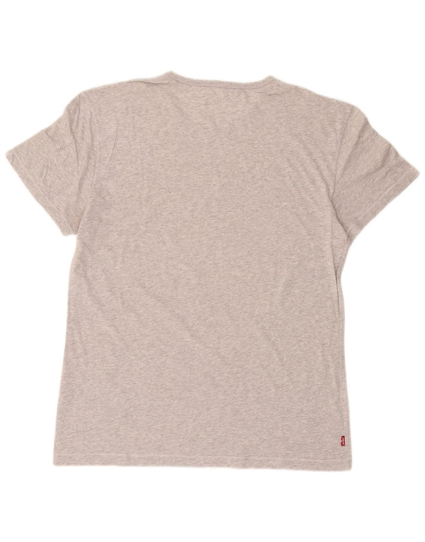 Levi's Camiseta gráfica de ajuste estándar para hombre Top de algodón gris medio