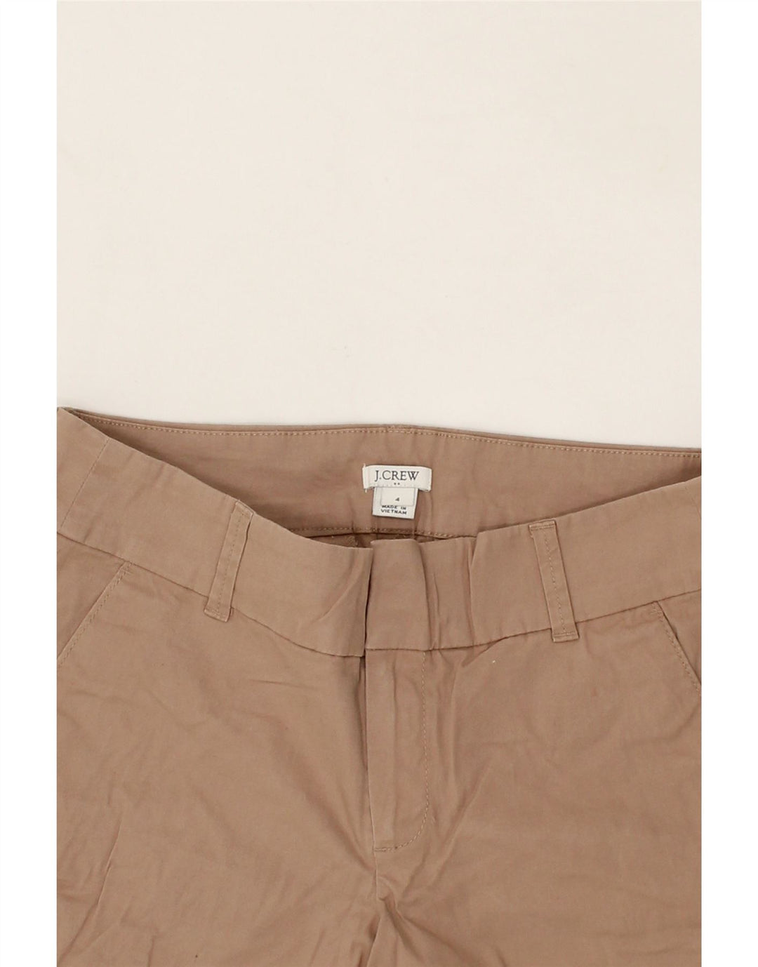 J. CREW Womens Chino Shorts US 4 Small W30 Beige Cotton Vintage J. Crew and Second-Hand J. Crew from Messina Hembry 