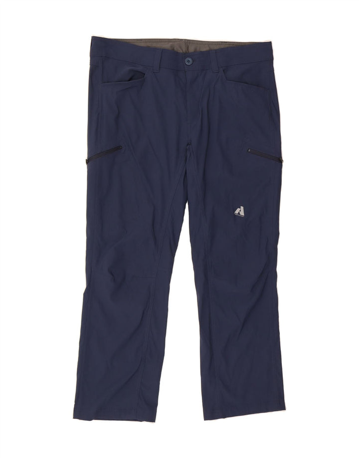 EDDIE BAUER Womens Straight Cargo Trousers W38 L30 Navy Blue Nylon Vintage Eddie Bauer and Second-Hand Eddie Bauer from Messina Hembry 