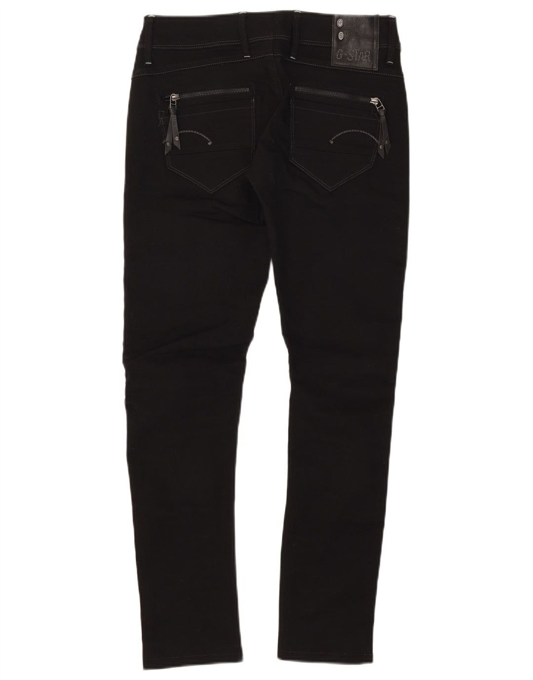 Vaqueros pitillo G-Star 3301 para mujer W28 L29 Poliéster negro
