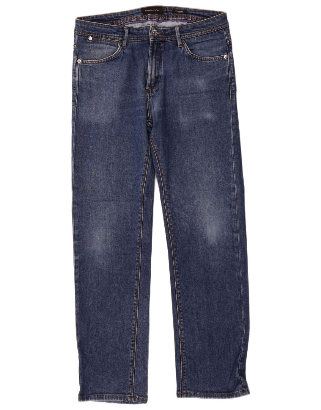 Massimo Dutti Vaqueros Rectos De Corte Regular Para Hombre EU 40 Medium W31 L30 Azul