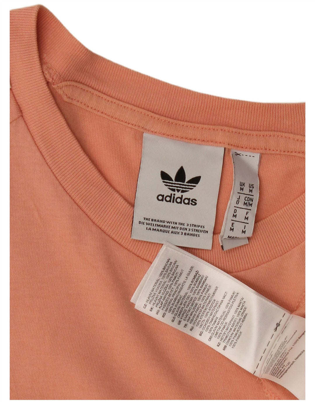 Adidas Camiseta para mujer Top UK 44 Algodón rosa medio