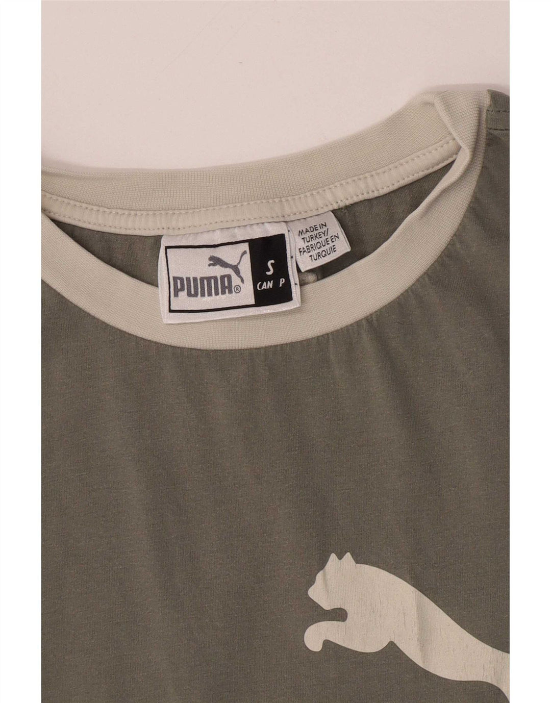 Puma - Camiseta gráfica para hombre, talla pequeña, gris