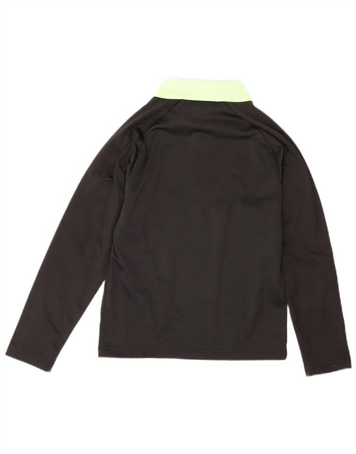 Puma - Chándal con cremallera y cuello para niños, color negro, 7-8 años